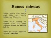 Senovės Roma. Skaidrės 3 puslapis