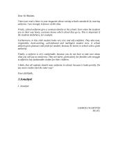 Letter to the editor