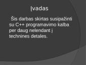 Programavimo kalbos c++ programos struktūra 2 puslapis