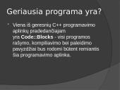 Programavimo kalbos c++ programos struktūra 13 puslapis