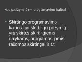 Programavimo kalbos c++ programos struktūra 5 puslapis
