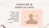Žmogus kaip vertybė (E. Fromas). Žmogaus asmenybė ir individualumas 2 puslapis