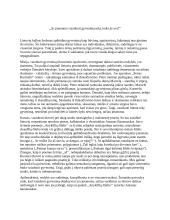 Ar įmanoma vaizduoti gyvenimą tokį, koks jis yra