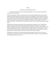 Ką žmogus praranda naikindamas gamtą? (V. Krėvė - Skerdžius)