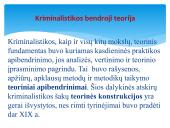 Kriminalistikos teorijos pagrindai  6 puslapis