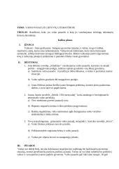 Vaiko pasaulis lietuvių literatūroje. Kalba su planu