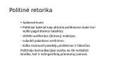 Politinė retorika, kalba ir politinės žinios 11 puslapis