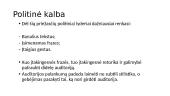 Politinė retorika, kalba ir politinės žinios 4 puslapis