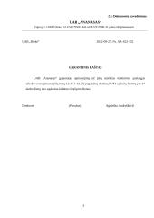 Uždarosios akcinės bendrovės „Ananasas“ apibūdinimas ir veiklos dokumentai 8 puslapis