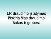 Lietuvos Respublikos (LR) Draudimo įstatymo analizė 14 puslapis