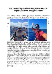 Kūrybinis darbas lietuvių k. pamokai: Lietuvos sporto naujienų laikraštis 4 puslapis