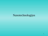 Nanotechnologijos