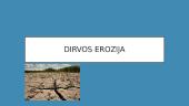 Dirvos erozija (skaidrės)
