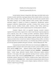 Plaukikų metinio plano programavimas