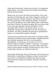 Dantė. Biografijos ir Dieviškosios komedijos konspektas 2 puslapis