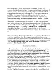 Dantė. Biografijos ir Dieviškosios komedijos konspektas 3 puslapis