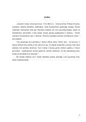 I. Kanto filosofija. Referatas 2 puslapis