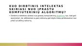 Dirbtinis intelektas - skaidrės 3 puslapis