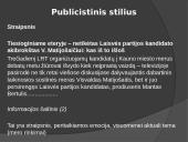 Funkciniai stiliai. Skaidrės 5 puslapis