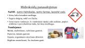 Bazinės prigimties medžiagos. Hidroksidai. Šarmai 12 puslapis