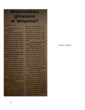 Matematikos olimpiados mokytojo Kazio Šiksnaus taurei laimėti statistiniai duomenys 12 puslapis