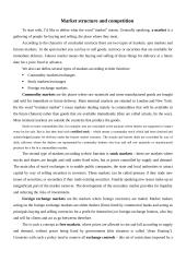 Market structure and competition