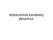 Reikalavimai kambarių įrengimui viešbučiuose