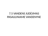 Vandens judėjimas pasauliniame vandenyne