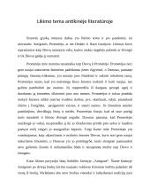 Likimo tema antikinėje literatūroje 1 puslapis