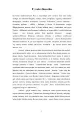 Tremties lietuvių literatūra