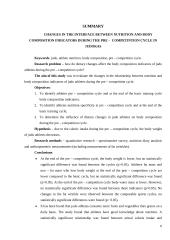 Dziudo sportininkų mitybos ir kūno kompozicijos rodiklių sąsajų pokyčiai priešvaržybinio ciklo metu  4 puslapis