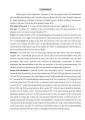 Cinko jonų įtakos įvertinimas ląstelės antioksidaciniam būviui ir lipidų peroksidacijai, nikeliu paveiktų pelių kepenyse 4 puslapis