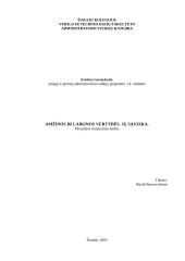 Amžinos ir laikinos vertybės. Jų sąveika