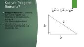 Pitagoro Teorema (skaidrės)