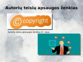 Autorių teisės. Informatikos skaidrės 3 puslapis