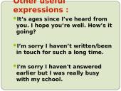 Informal Letter Writing. Neformalaus laiško rašymas anglų kalbos pamokose 7 puslapis