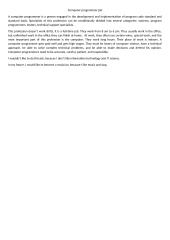 Computer programmer job