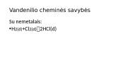 Vandenilis. Chemijos skaidrės 7 puslapis