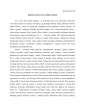 Ironija lietuvių literatūroje (kalbėjimas)