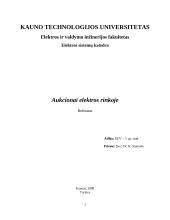 Aukcionai elektros rinkoje