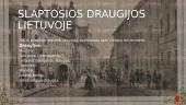Slaptosios draugijos Lietuvoje XIX a. 4 puslapis