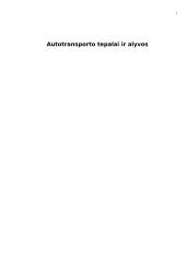 Autotransporto tepalai ir alyvos