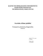 Avariniu rėžimu jutikliai