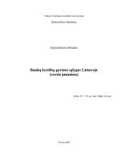 Bankų kreditų gavimo sąlygos Lietuvoje (verslo įmonėms)