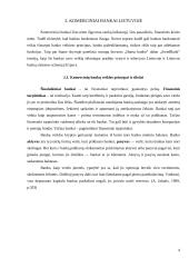 Bankų sistemos Lietuvoje aprašymas ir analizė 6 puslapis