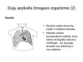 Dujų apykaita organizmuose 8 puslapis