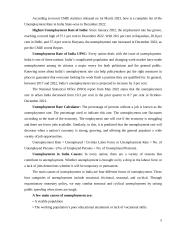 Employment and unemployment rate in India  4 puslapis