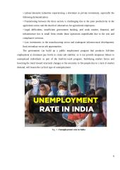 Employment and unemployment rate in India  5 puslapis