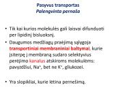 Medžiagų pernaša per membraną 11 puslapis