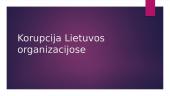 Korupcija Lietuvos organizacijose